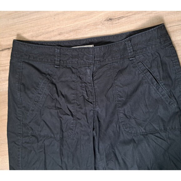 Ann Taylor Loft Women's Capri Cropped Pants Black 100% Cotton Size 2 - Picture 2 of 12